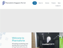 Tablet Screenshot of pharmaforte.com.sg